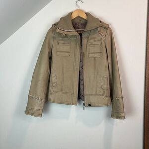 EMC Vintage Leather Jacket Size Small Petite